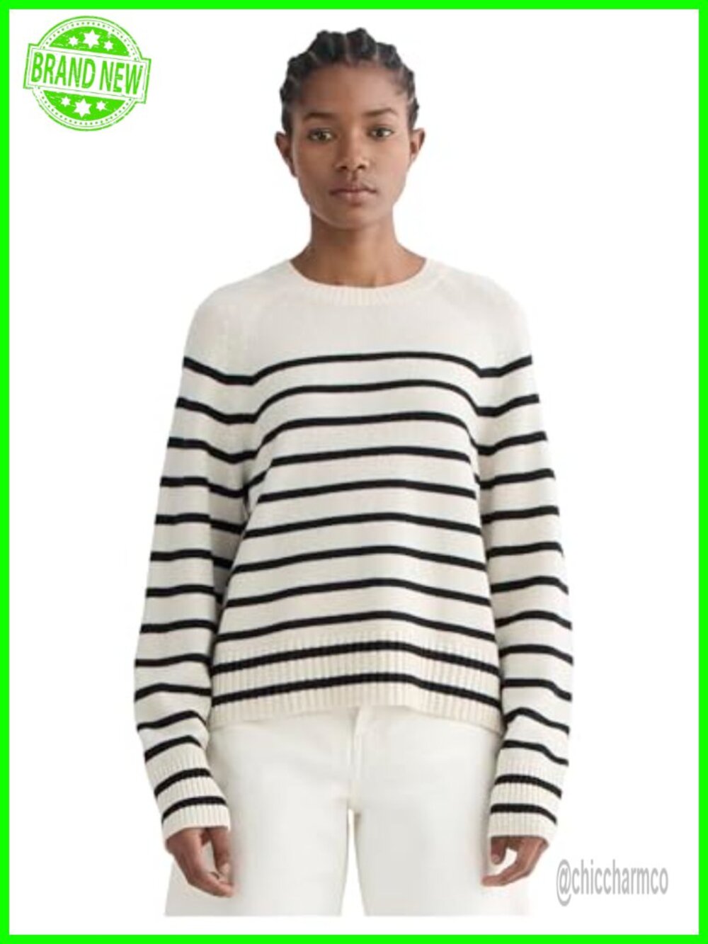 Everlane Boxy Crew Sweater Cashmere Relaxed Fit Pullover
